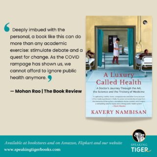 ​Kavery Nambisan's book, A Luxury Called Health, continues to get encouraging reviews!
In this one-of-a-kind memoir, she draws upon her work as a surgeon over four decades in rural and small-town India. It includes unforgettable patients’ stories as well as fascinating anecdotes from medical history. 

Grab a copy from your nearest bookstore or our website.
#Memoir #KaveryNambisan #DoctorsJourney #Surgeons #NonFictionReads #MedicalScience #AutoBiography #Doctors

@oxfordbookstores @bp_just_books @walkingbookfairs @storytellerkol @rachnabooks @capitalbookdepot @natrajgreenbookshop @bahrisons_booksellers @_thebookshopjb @faqirchandbookstore @fullcircleandcafeturtle @midlandbooksofficial @ombookshop @crosswordbookstores @granthbookstore @kitabkhanabooks @sapna_book_house @gangaramsbookbureau @blossombookhouse @starmarkstore @higginbothamsbookstore @giggles_bookshop @modern_book_centre @harpercollinsin