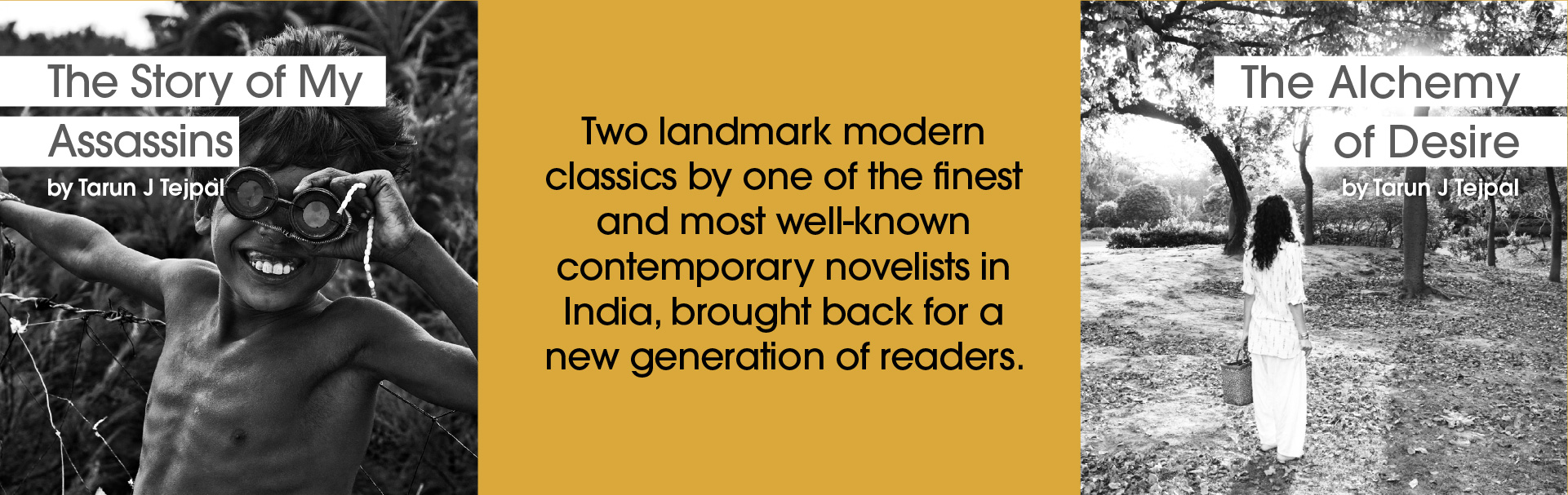 Tarun Tejpal books banner