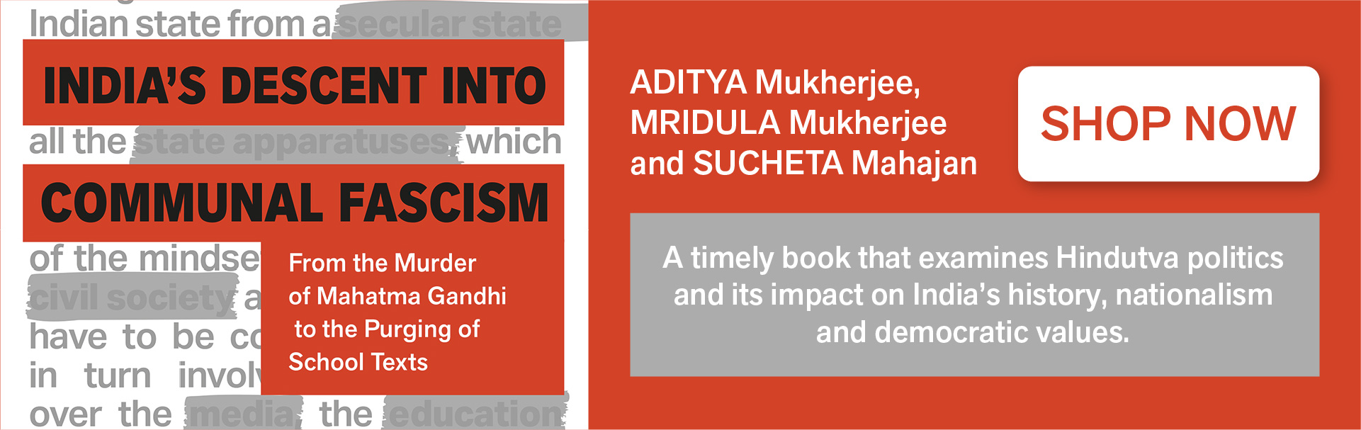 India's Descent into Communal Fascism Book speaking tiger